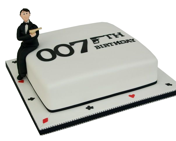James Bond 50th Birthday Cake $295 • Temptation Cakes | Temptation Cakes