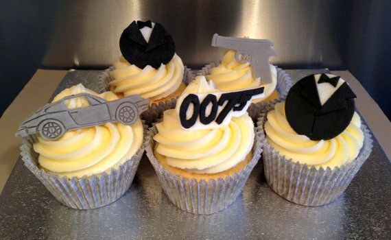 James bond Themed Cupcakes