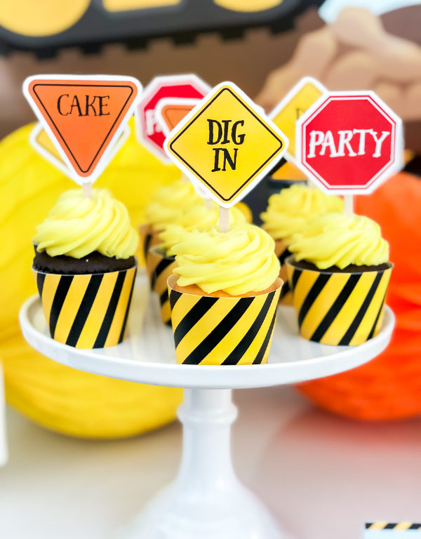 Construction Themed Cupcakes