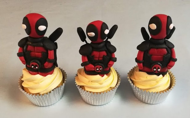 Deadpool Cupcakes