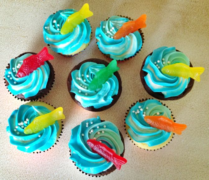 Fishing Cupcakes