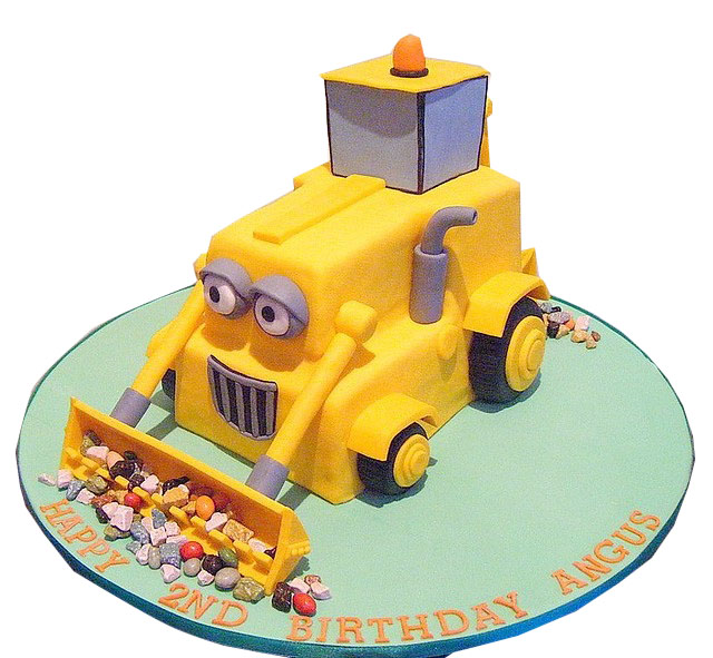 Yellow digger cake