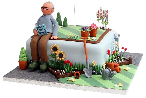 Gardening Theme cake