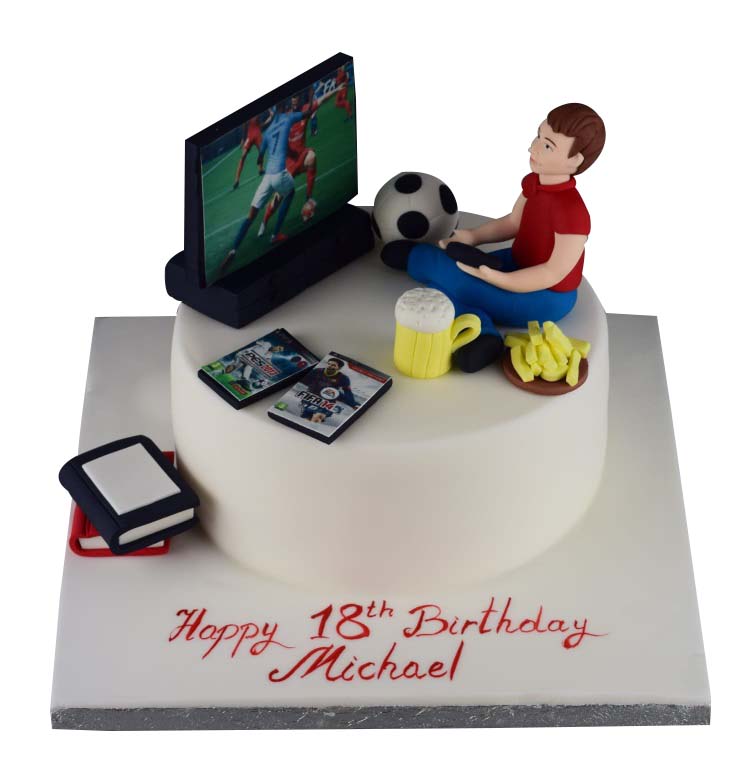 Boy with Animals Cake for First Birthday | By Kukkr Cakes