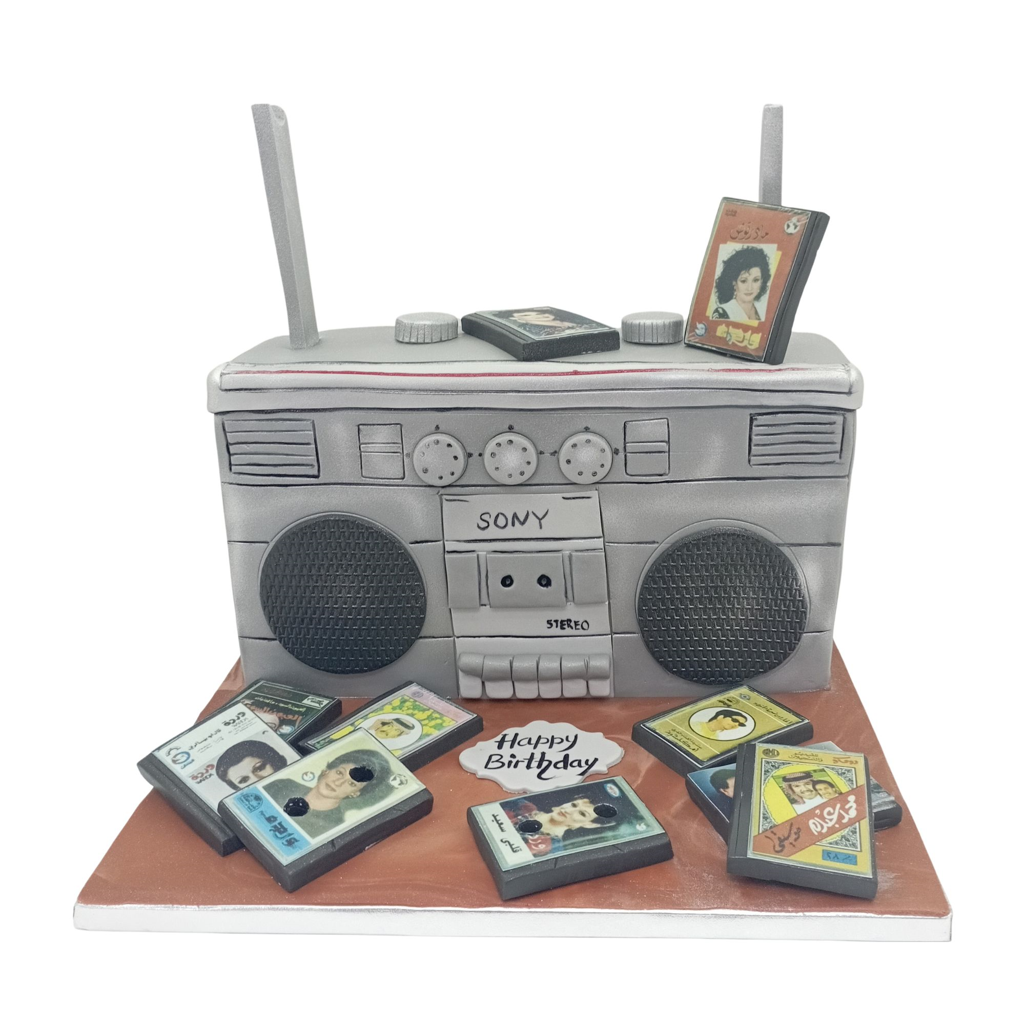 3D Music System Cake 