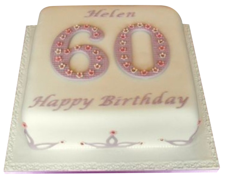 60th Birthday Cake. Cake Designs For Husband. Noida & Gurgaon – Creme Castle