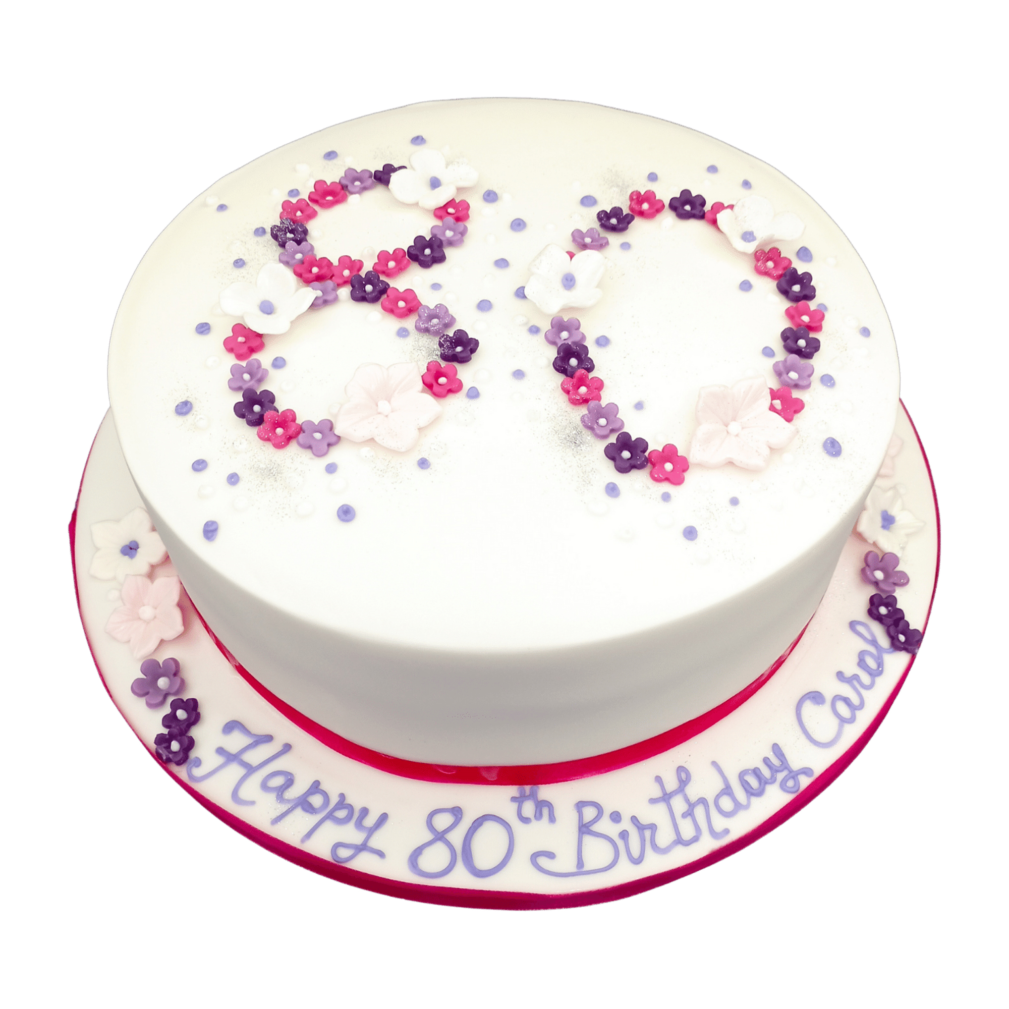 80th Female Birthday Cake