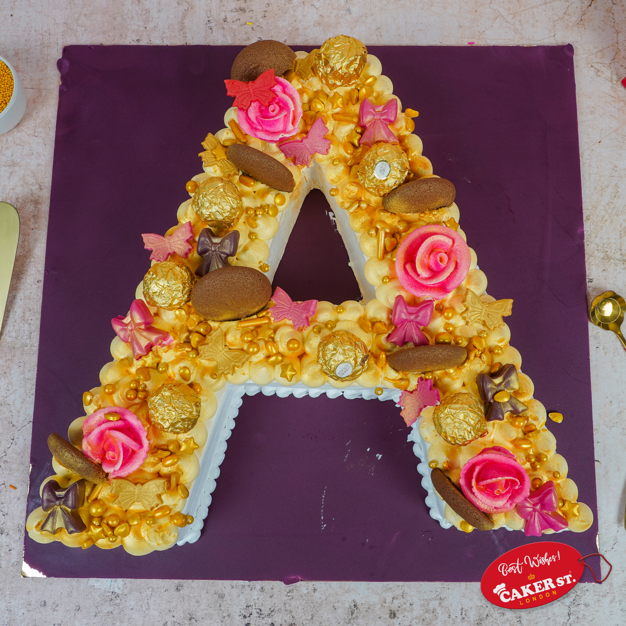 Alphabet B  ferro Rocher Cake