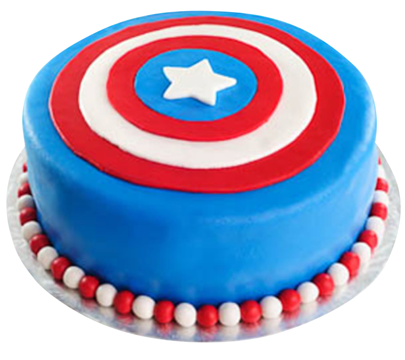 Avengers Captain America Icon Cake