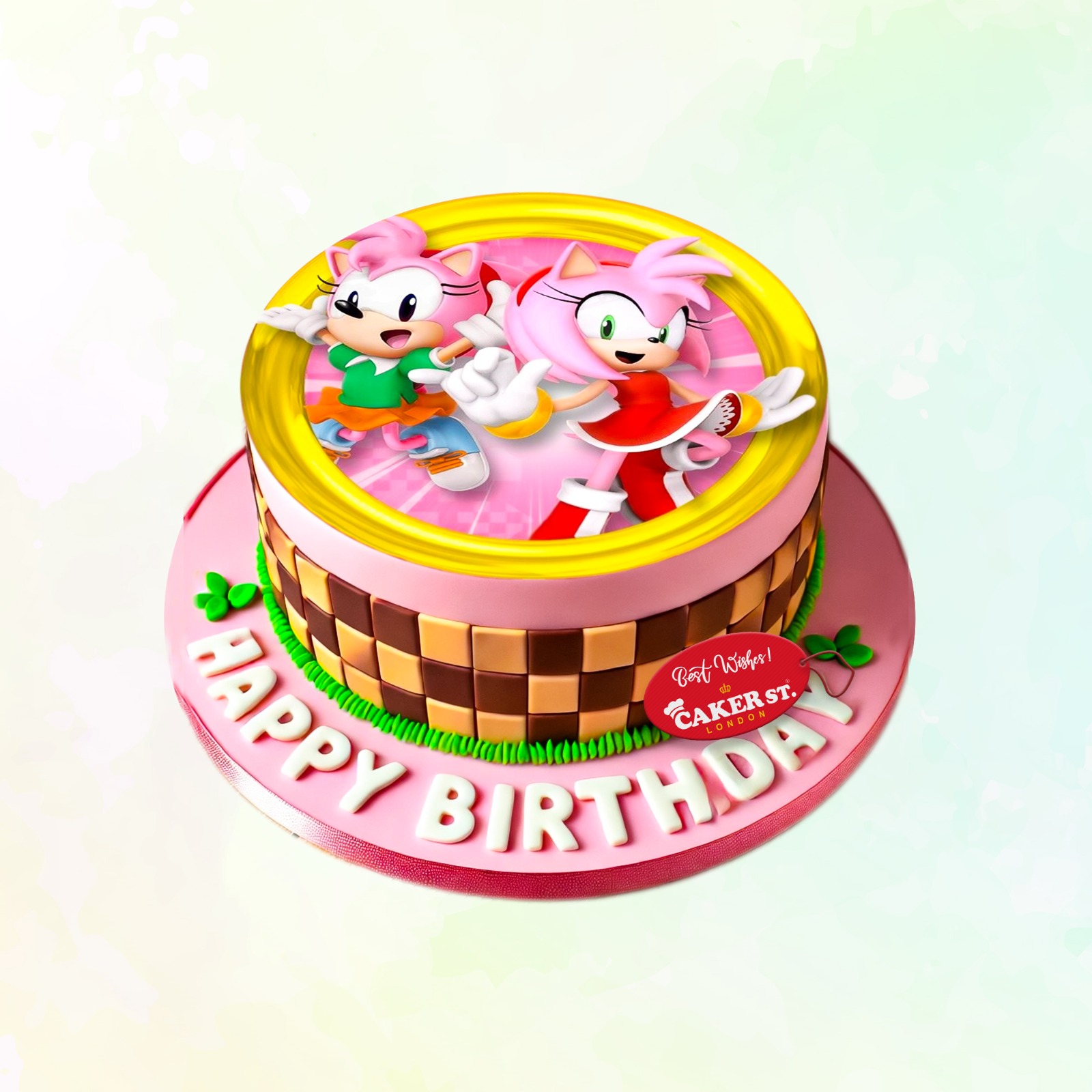 Amy Rose Hedgehog Cake