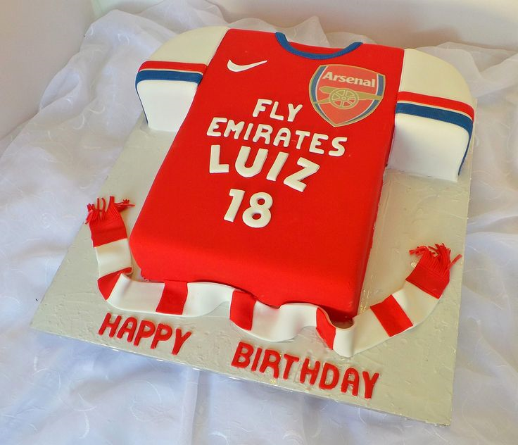 Arsenal Football Birthday Cake For Him,  Boys