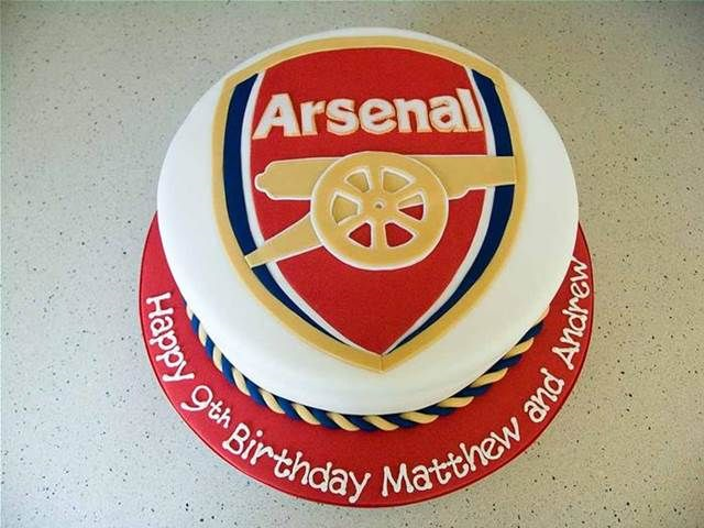 Arsenal Football Birthday Cake For Him, Boys