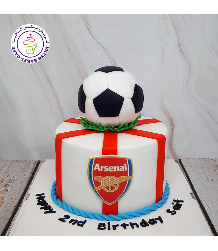 Arsenal Football Birthday Cake For Him, Boys