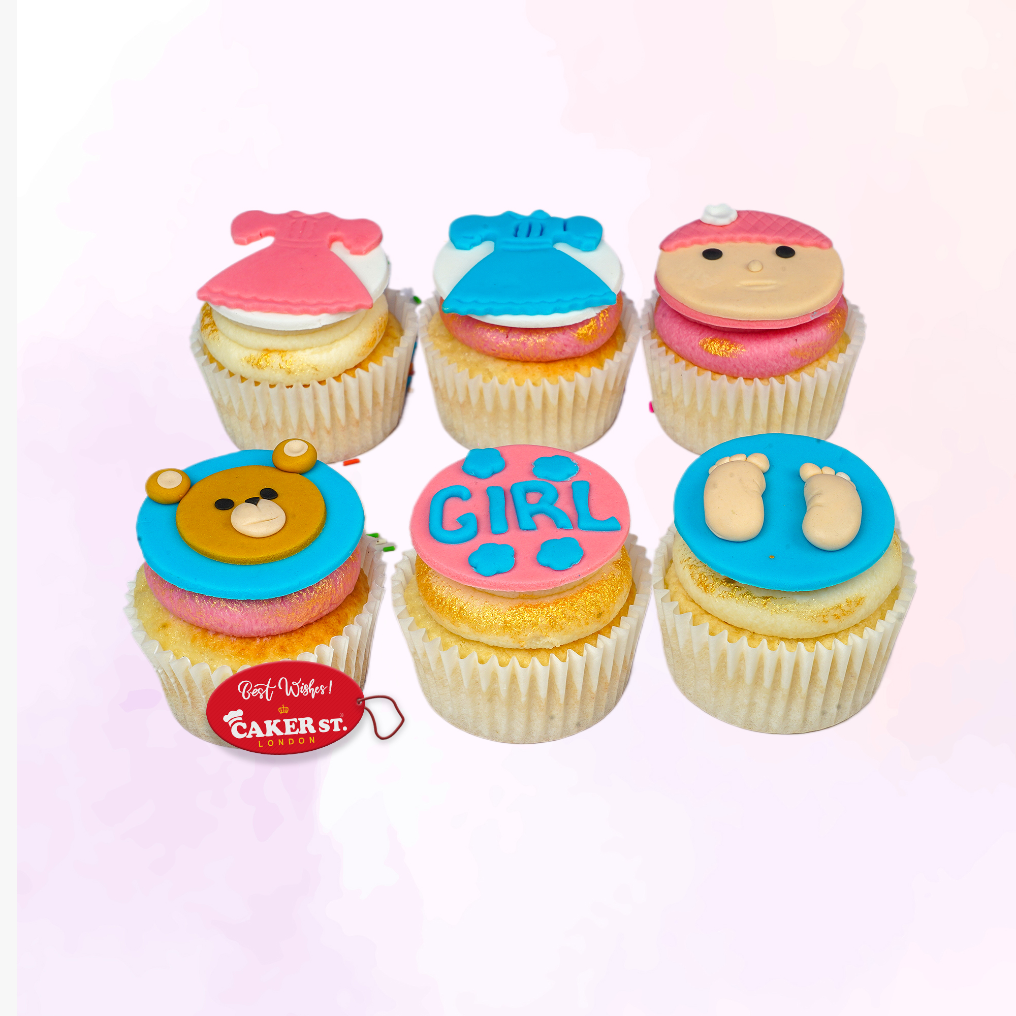 baby shower cupcakes for Girls