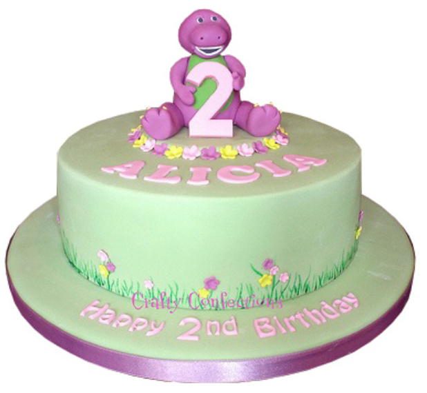 Barney Happy Birthday Baby Bop Bj Riff and a Cake Edible Cake Topper I – A  Birthday Place