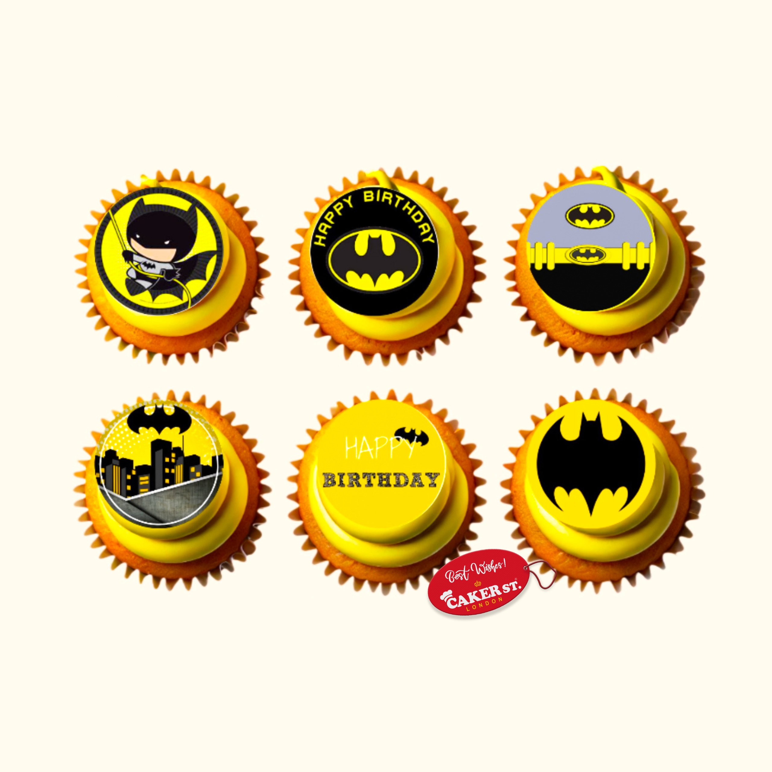 Batman Theme Cupcakes