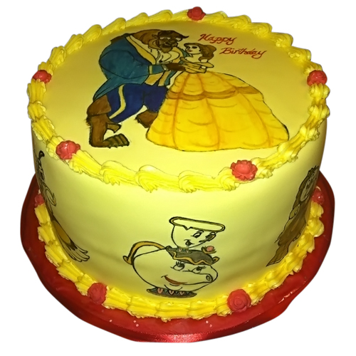 Beauty and the beast Cake