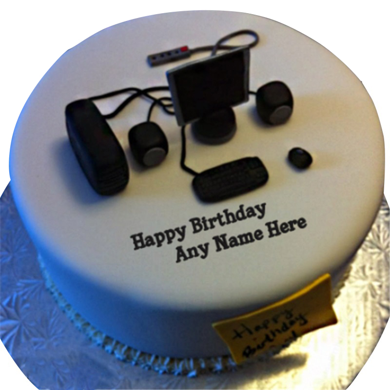 Birthday Computer Cake