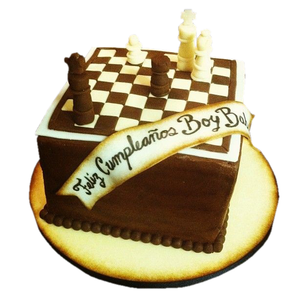 Sweet Strategic Games : chess board cake
