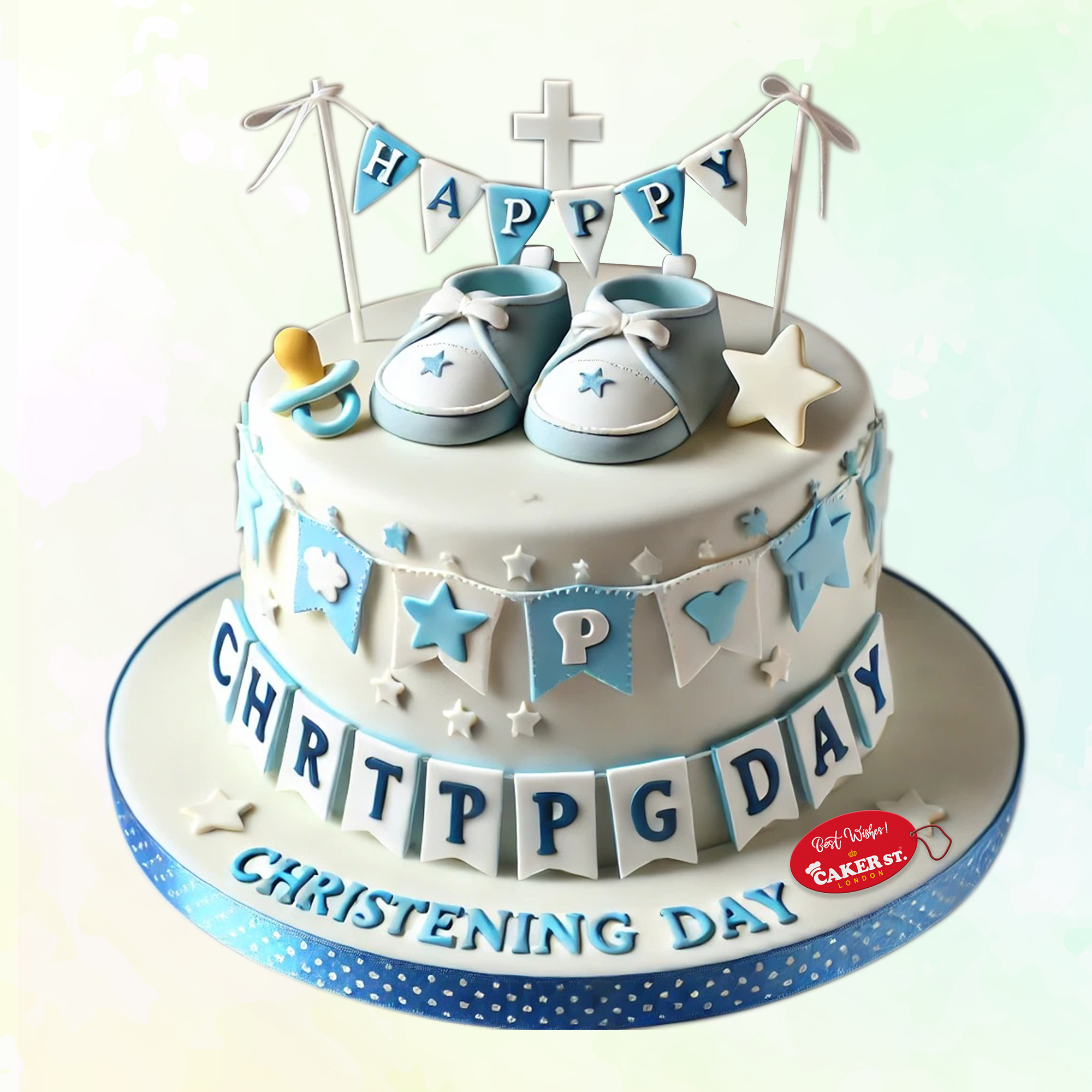 Christening Cake For Boys