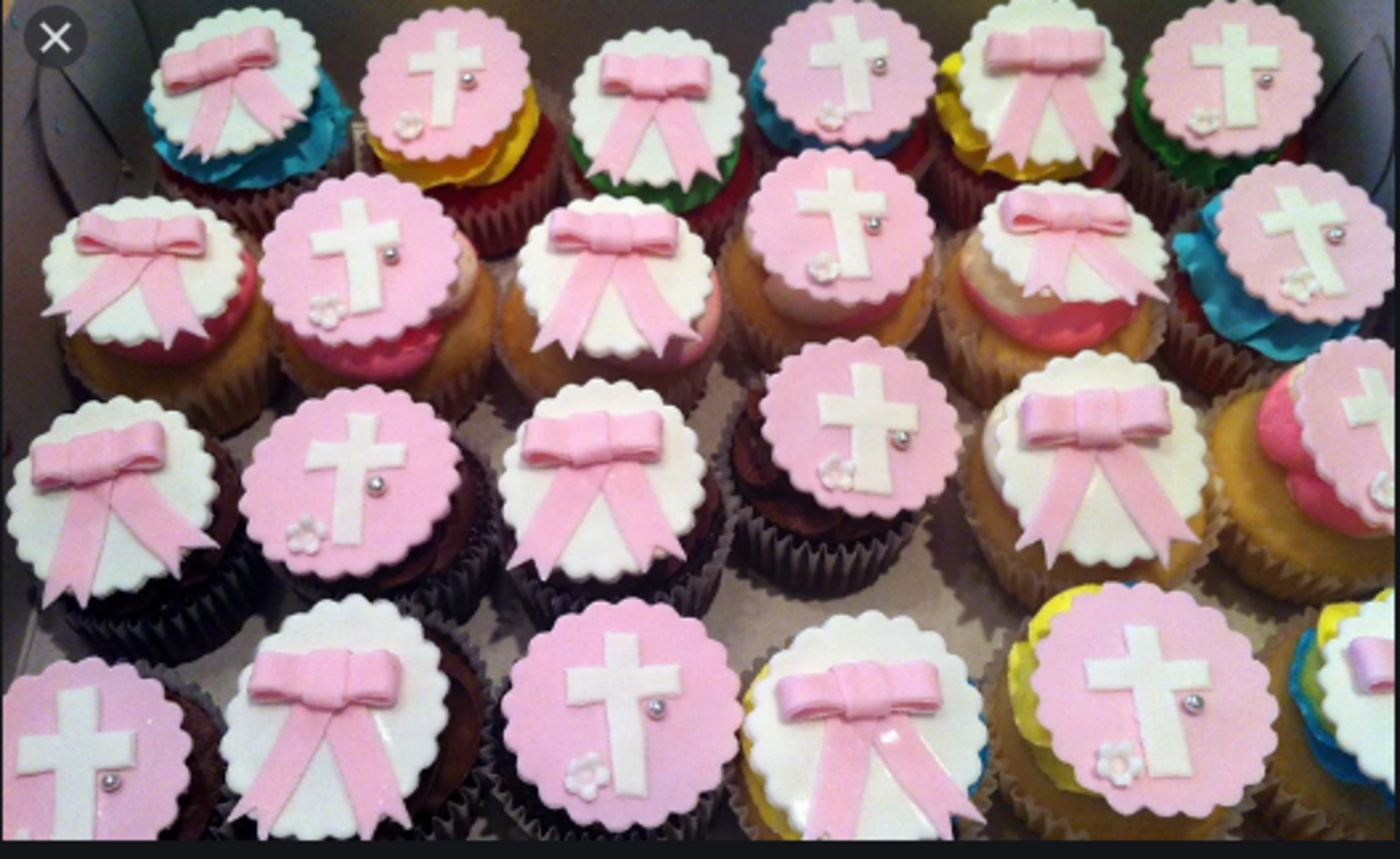 Christening Theme Cupcakes - Pack of 6