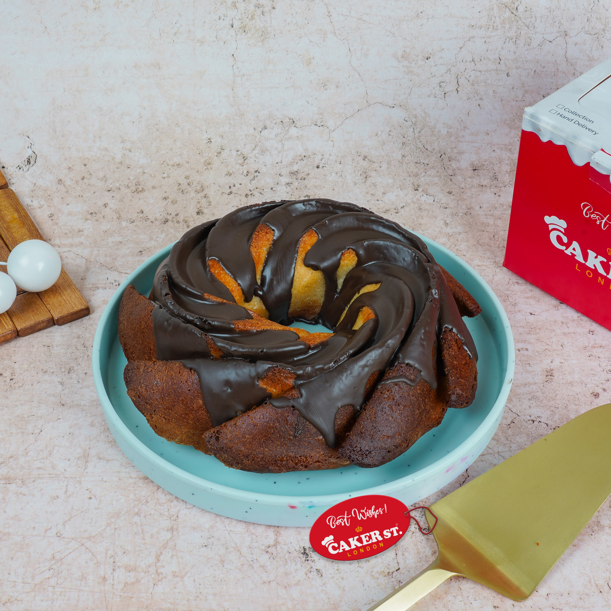 Classic Vanilla Ganache Bundt Cake