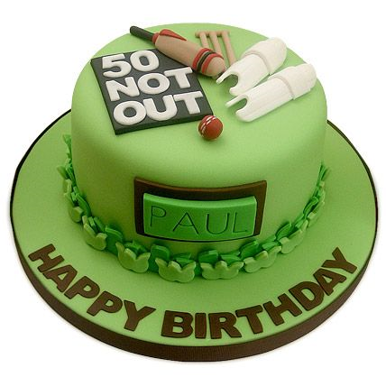 Coolest Cricket Sports Birthday Cake