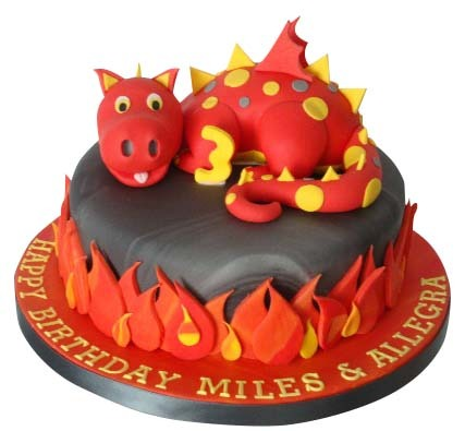 Dragon Theme Cake 