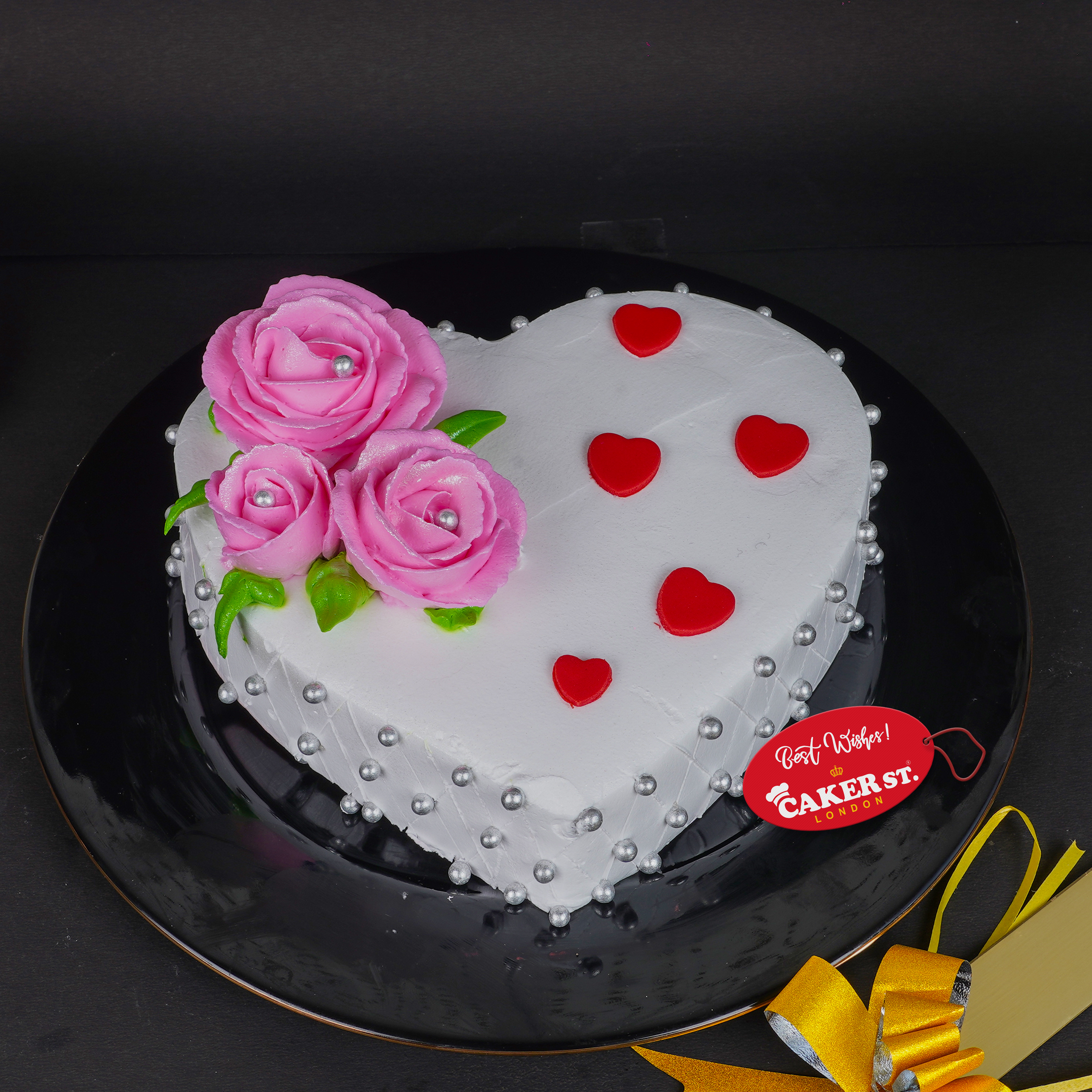 Eternal bloom Heart Cake