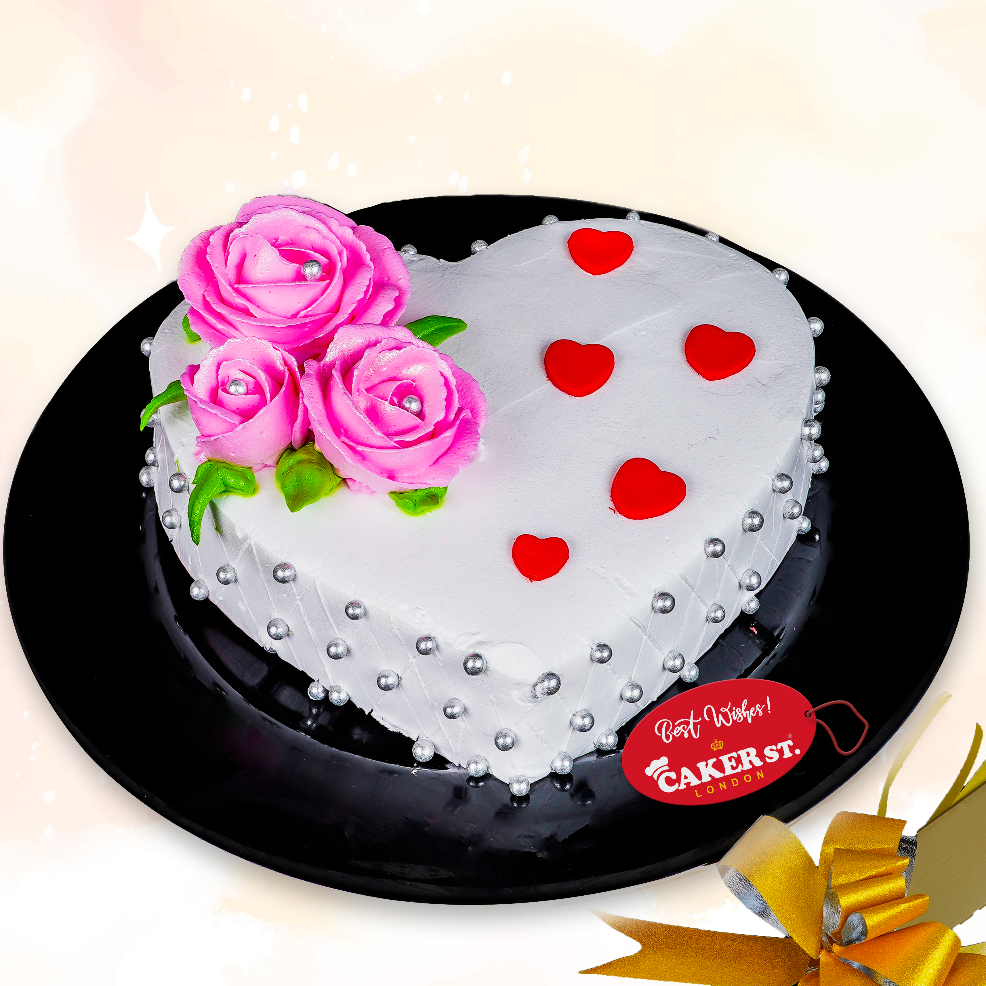 Eternal bloom Heart Cake