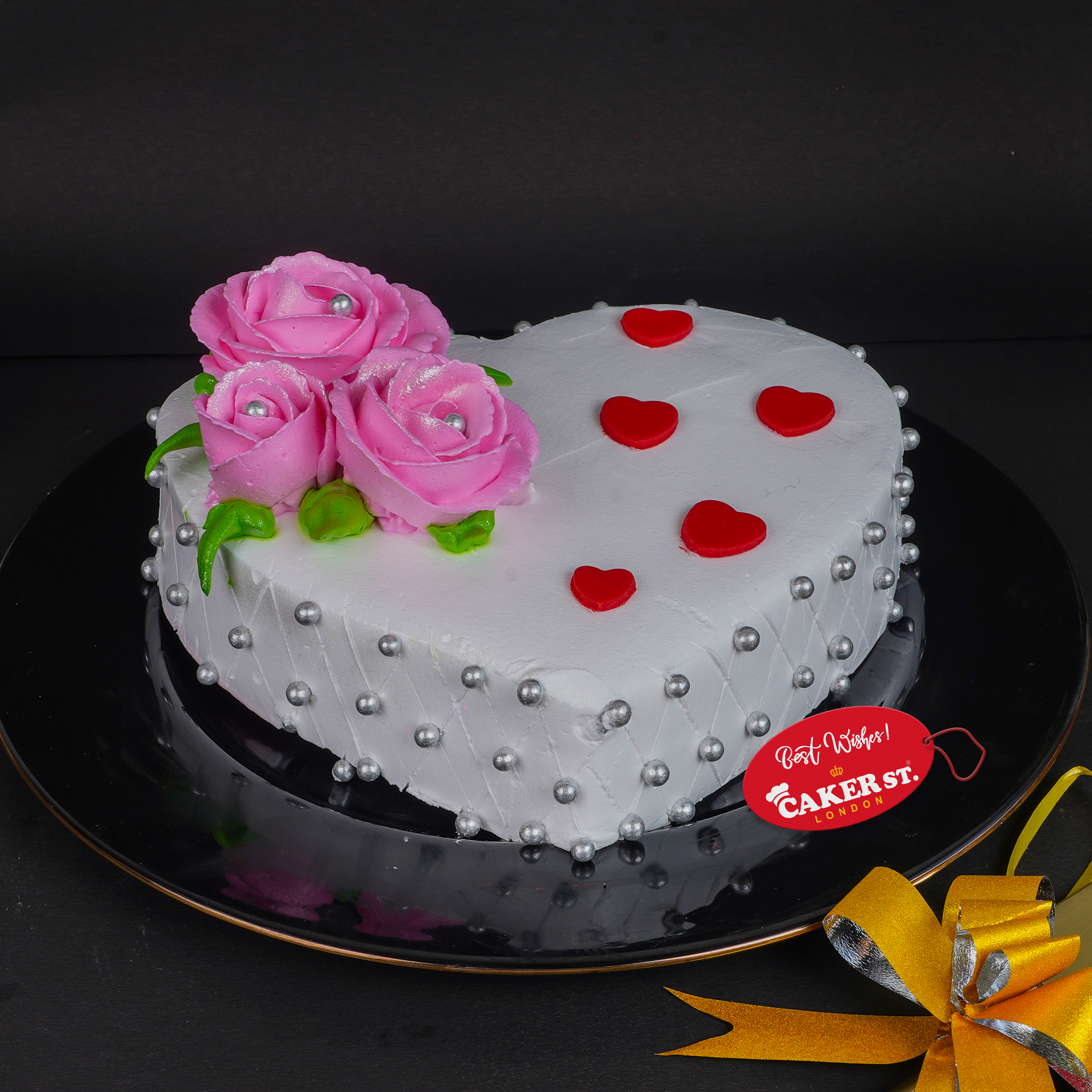 Eternal bloom Heart Cake