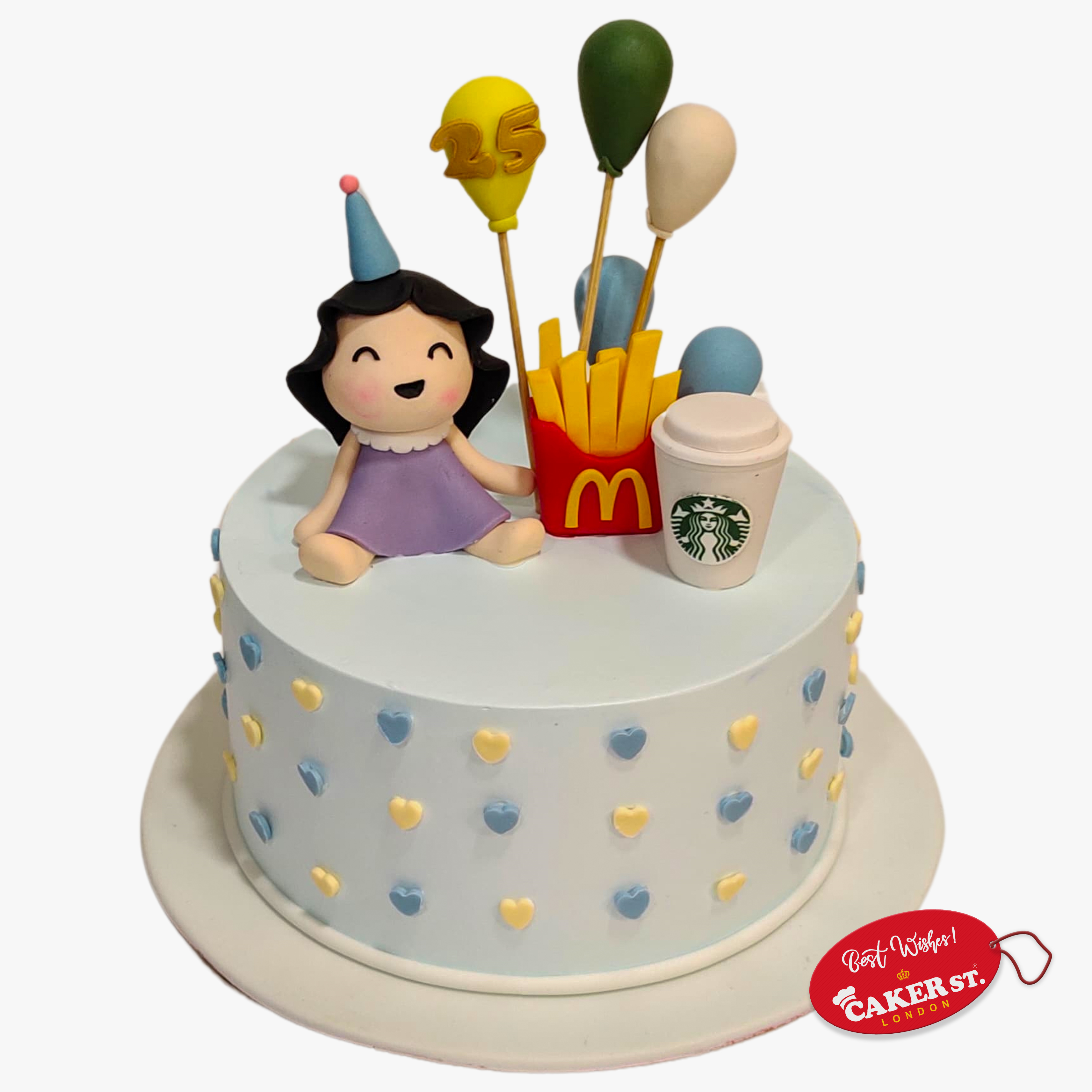 Fast Food Girl Theme Cake 