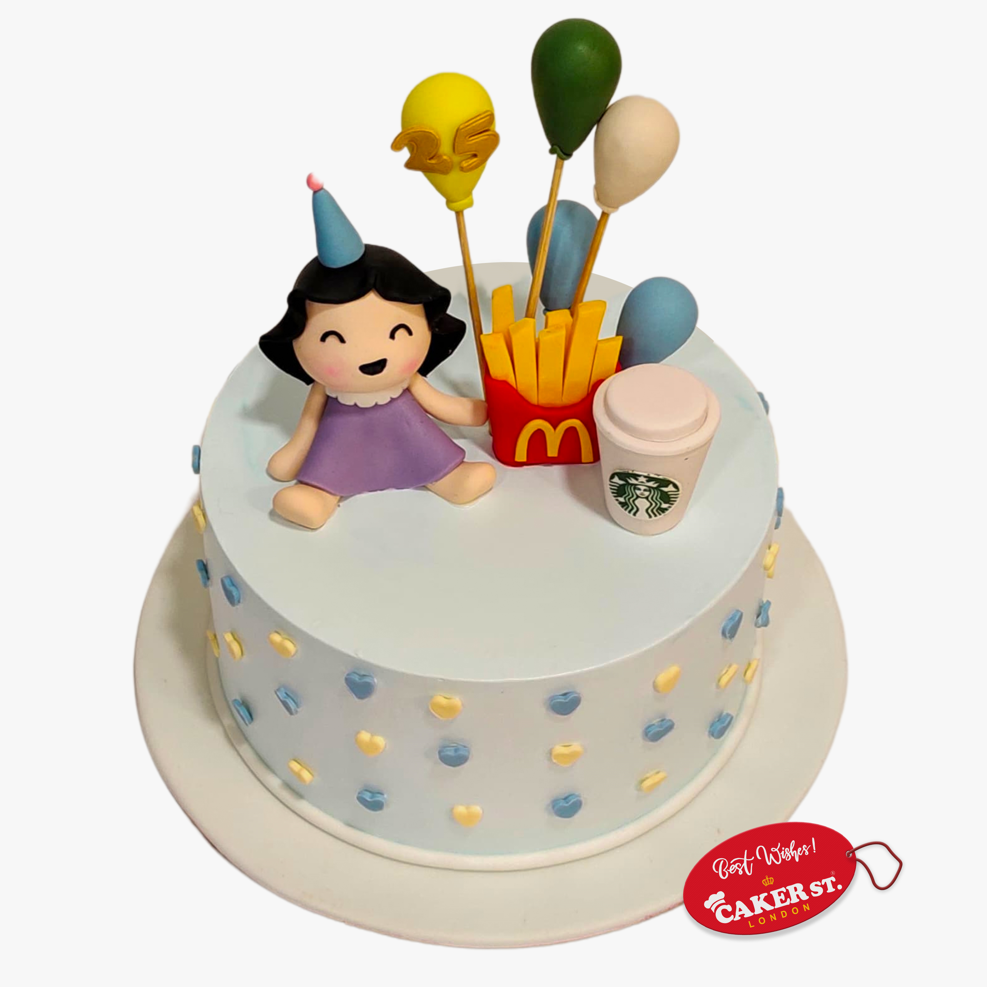 Fast Food Girl Theme Cake 