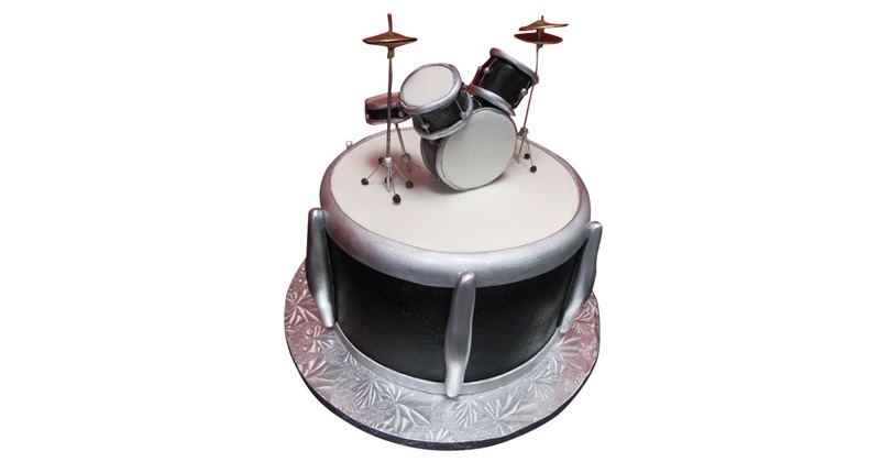 WWW.paolacakeatelier.com Drum set cake For Dalí, thank you… | Flickr
