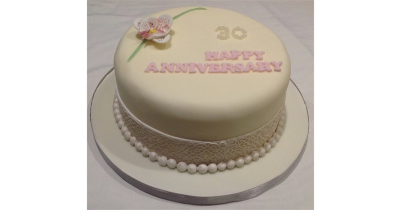 30th anniversary cake