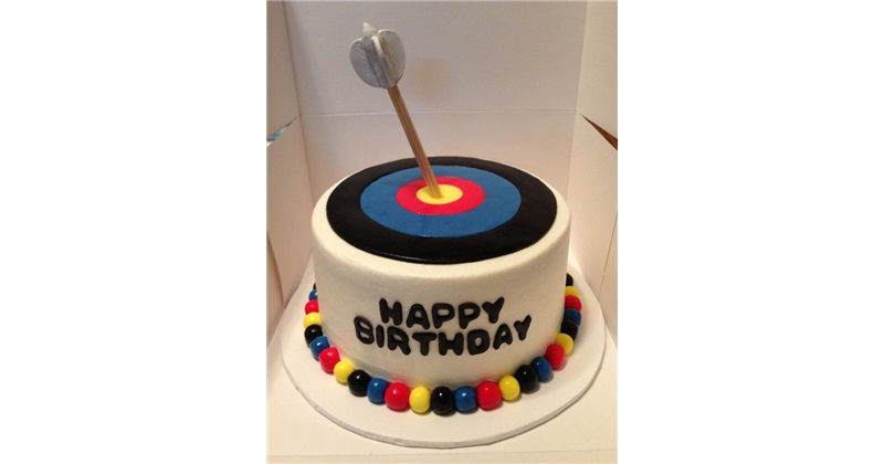 Archery Target Birthday Cake - CakeCentral.com