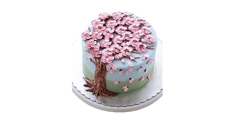 Flower Theme Cake