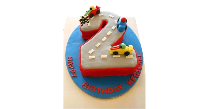 Number 2 cake - Decorated Cake by Creamyumm - CakesDecor