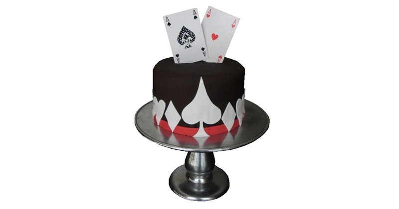 Bridge game Birthday cake