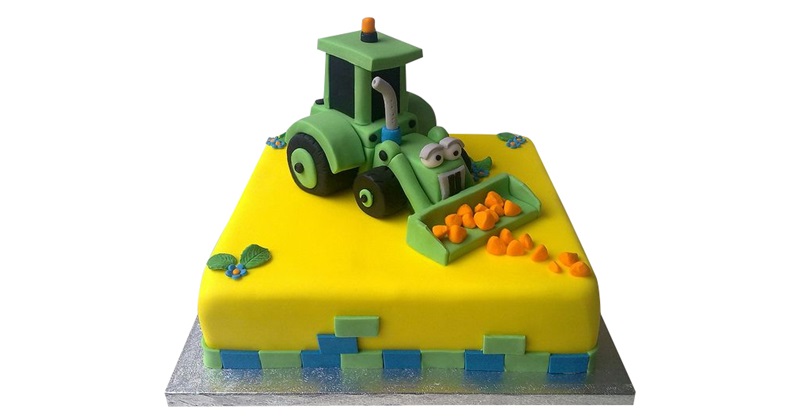 Construction birthday party: bulldozer cake - Food - balhoff