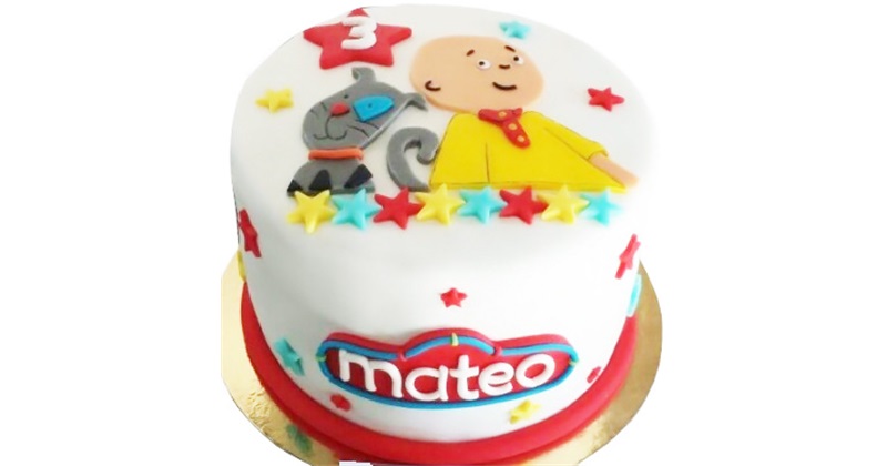 Caillou Birthday Cake Topper Set Featuring Caillou and Friends with  Accessories | eBay