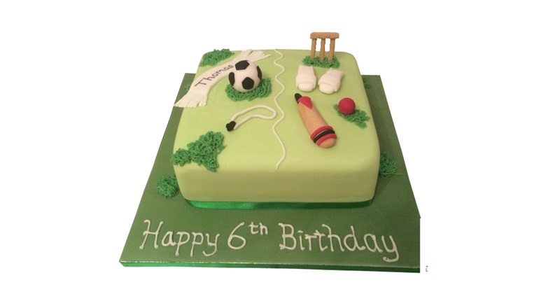 CRICKET themed BIRTHDAY CAKE – DAM Fine Treats