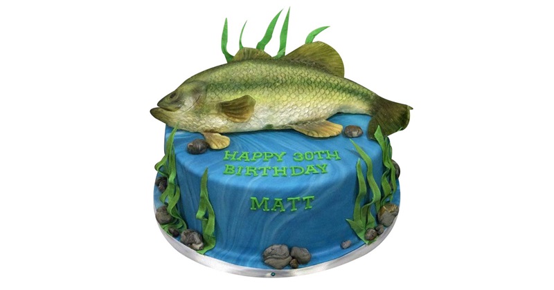 Bass Fish Cake - Decorated Cake by Rosie93095 - CakesDecor