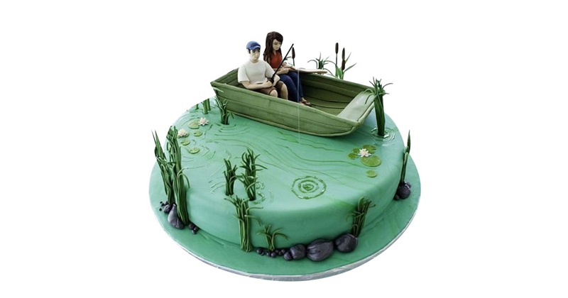  Fishing Birthday Cake 