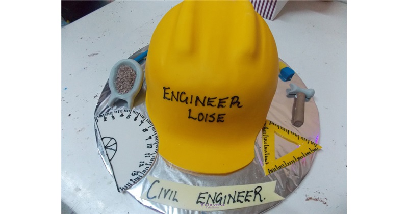 Graduation Cake for a Mechanical Engineer – The Cake Guru