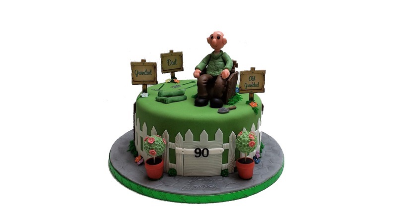 Grandfather cake | A very special cake made for a man turnin… | Christy |  Flickr