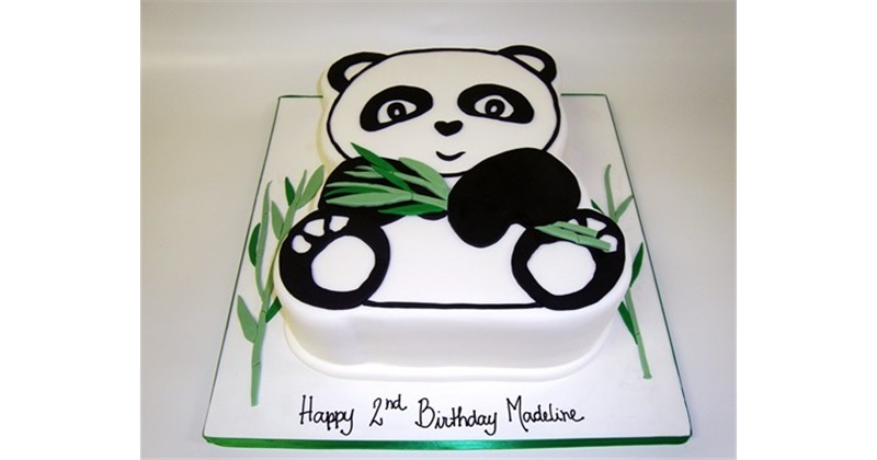 Panda Theme 2 Tier Cake | bakehoney.com