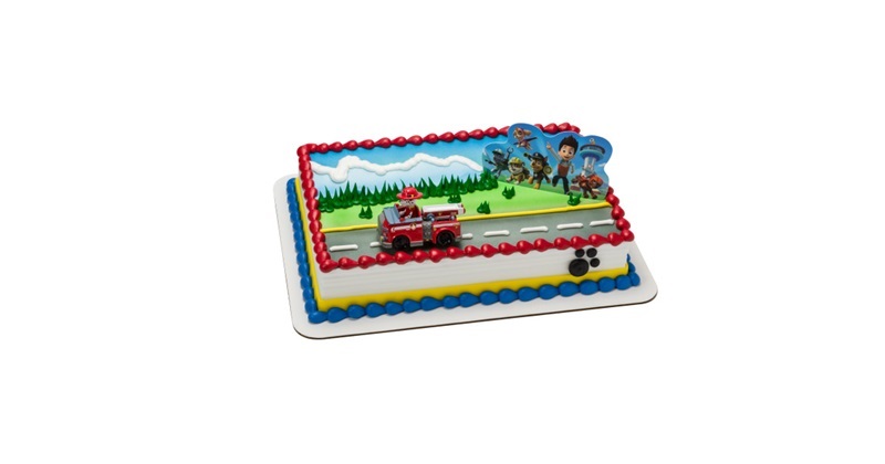 Paw Patrol Birthday Cake For Kids With Toy Topper