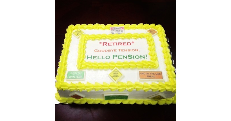 Retirement cake