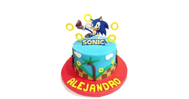Sonic The Hedgehog Buttercream Cake | Baked by Nataleen
